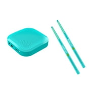 QHUDLV Virtual Air Drum Set Electric Drumsticks Air Drum Sticks, Air Drum with Drumsticks, Pedals, Bluetooth and 8 Sounds, Electronic Drum Set for Adults, Kids, Gift